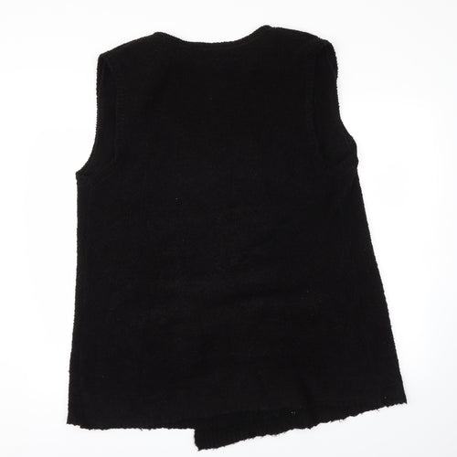 BHS Womens Black   Wrap Jumper Size 18
