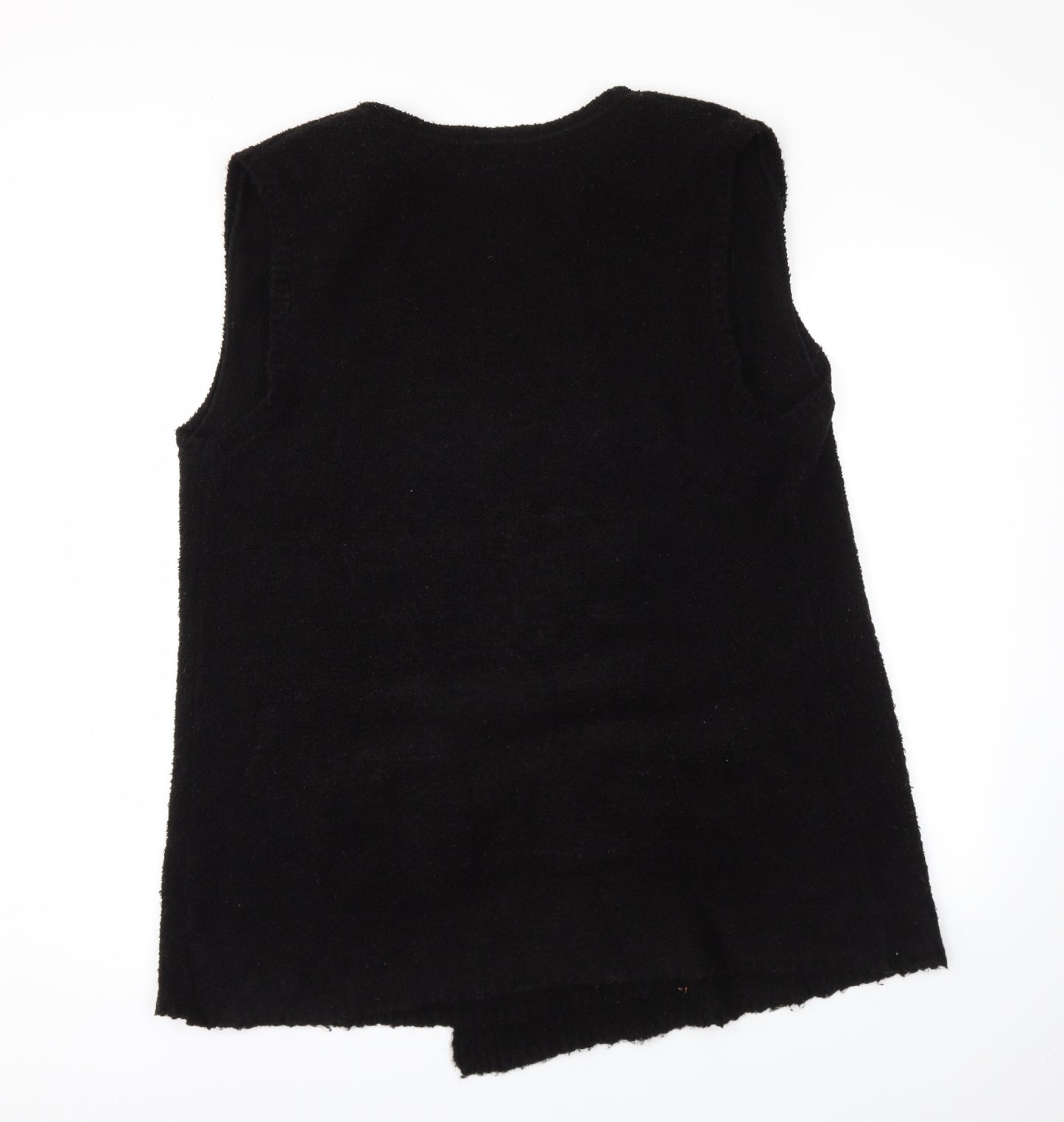 BHS Womens Black   Wrap Jumper Size 18