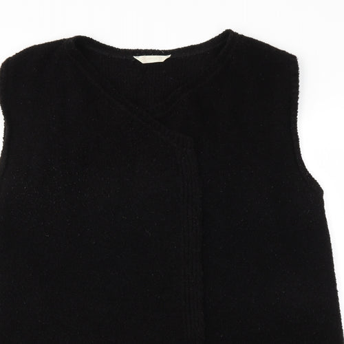 BHS Womens Black   Wrap Jumper Size 18