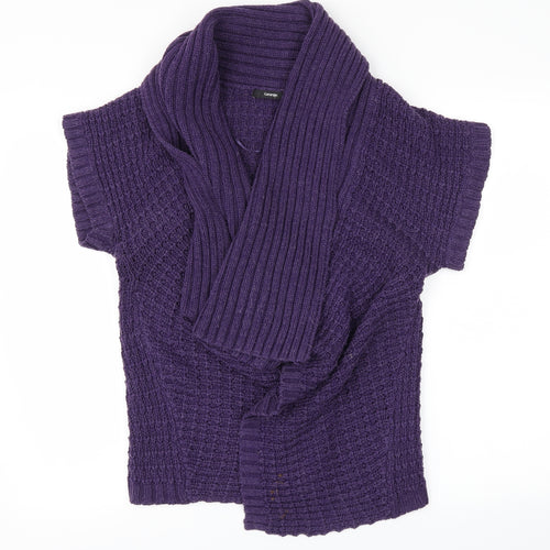 George Womens Purple   Wrap Jumper Size L