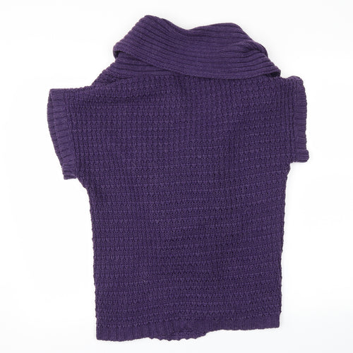 George Womens Purple   Wrap Jumper Size L