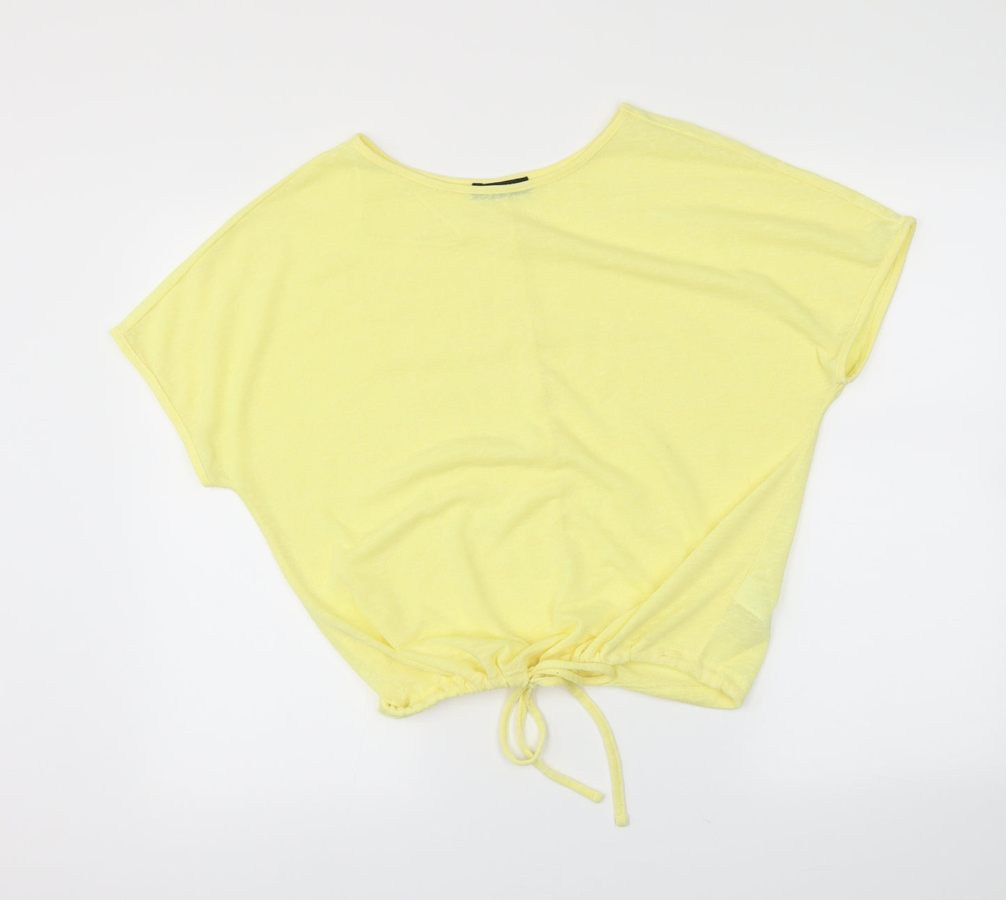 F&F Womens Yellow   Pullover Jumper Size 10  - cropped
