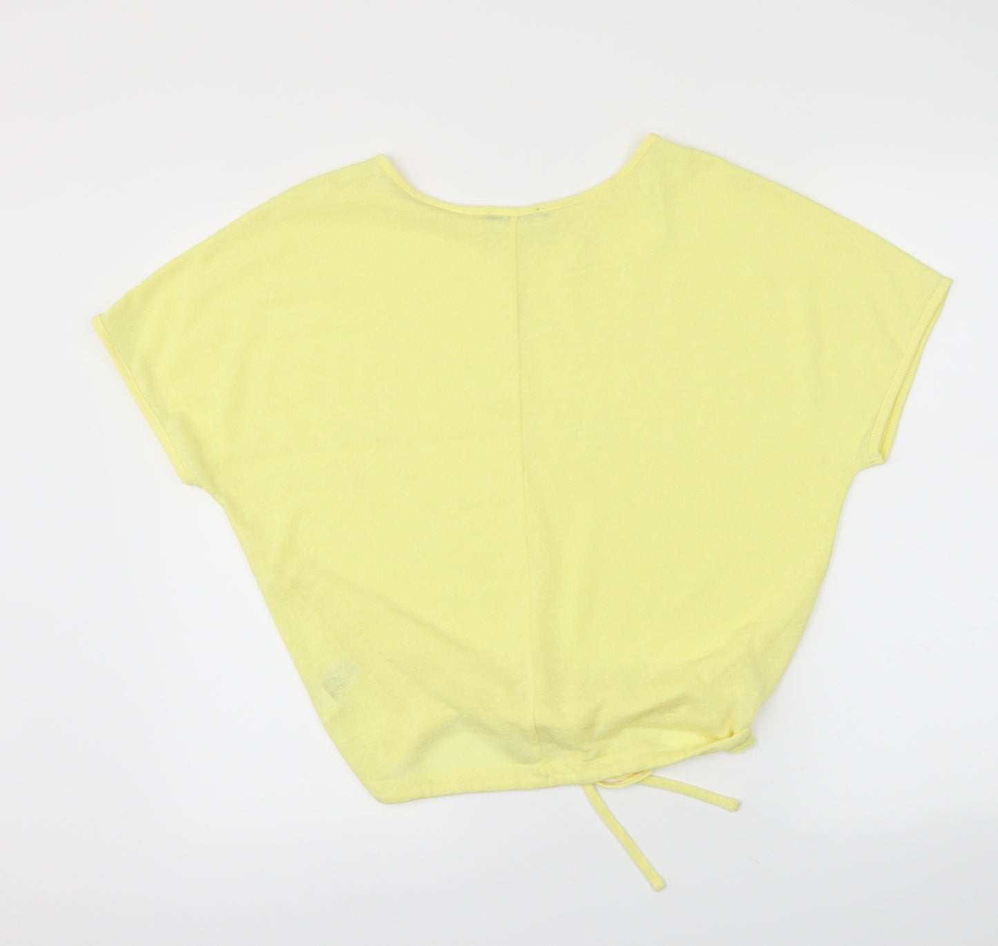 F&F Womens Yellow   Pullover Jumper Size 10  - cropped