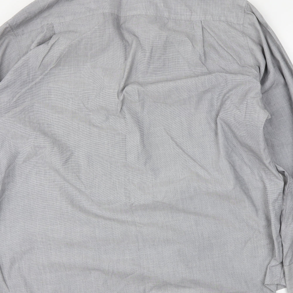 Burton Mens Grey    Dress Shirt Size 16.5