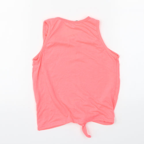 Primark Girls Pink   Cropped T-Shirt Size 6-7 Years  - Reversible Sequins
