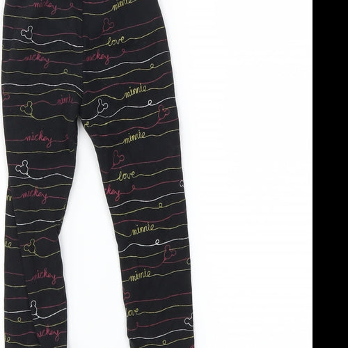 Disney Girls Black   Pedal Pusher Leggings Size 18-24 Months