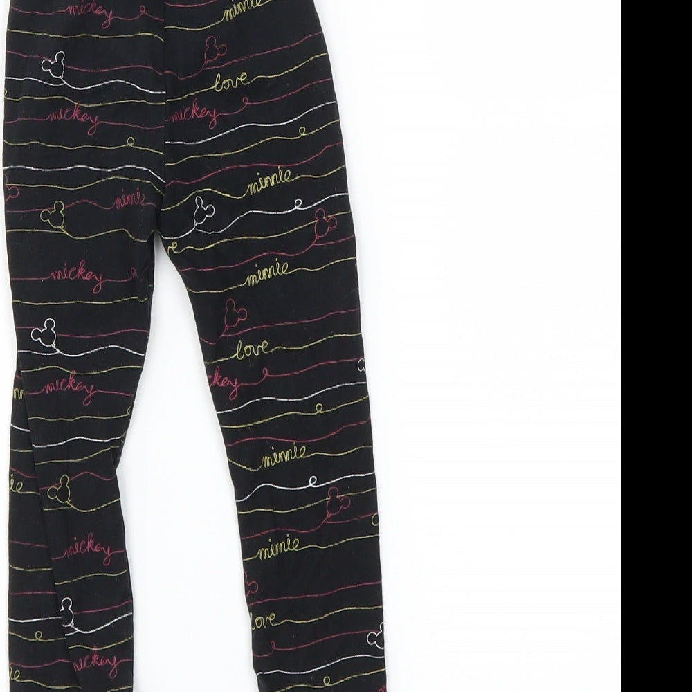 Disney Girls Black   Pedal Pusher Leggings Size 18-24 Months