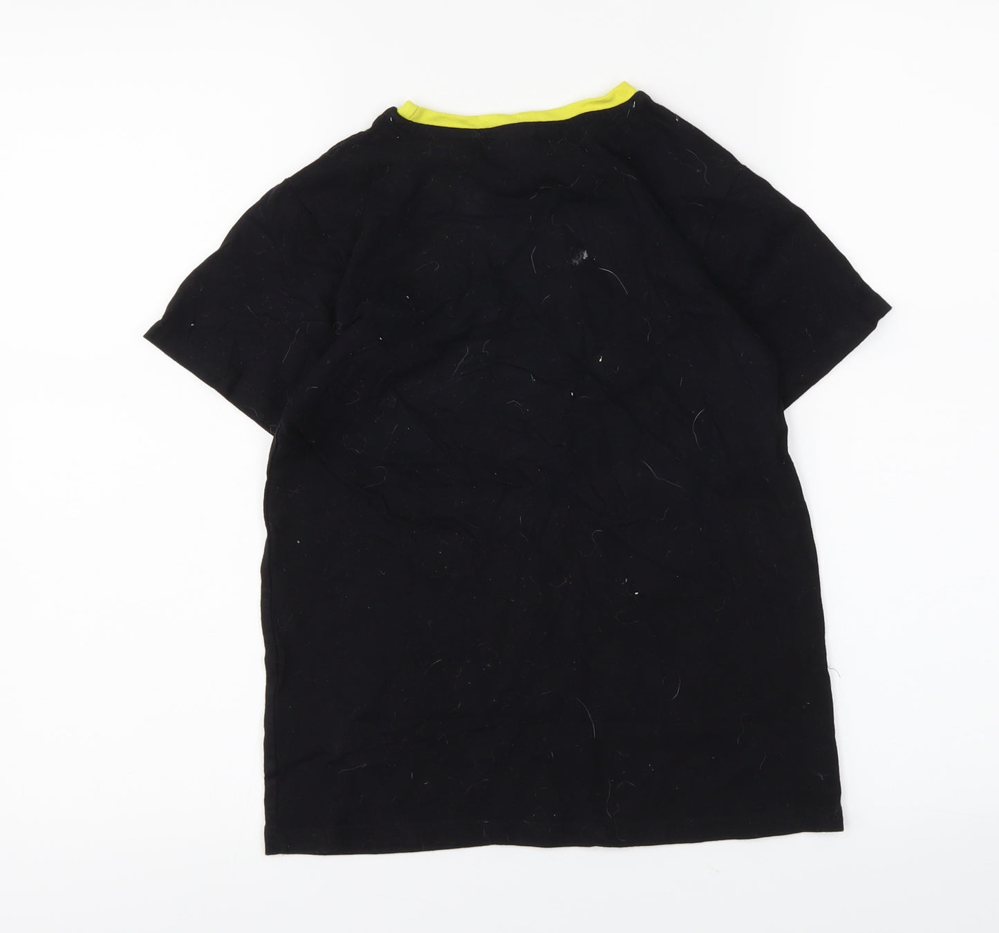pep7co Boys Black   Basic T-Shirt Size 9-10 Years