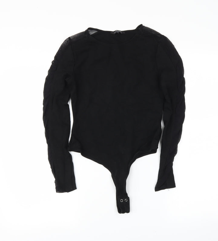 newlook Womens Black Bodysuit One-Piece Size 8