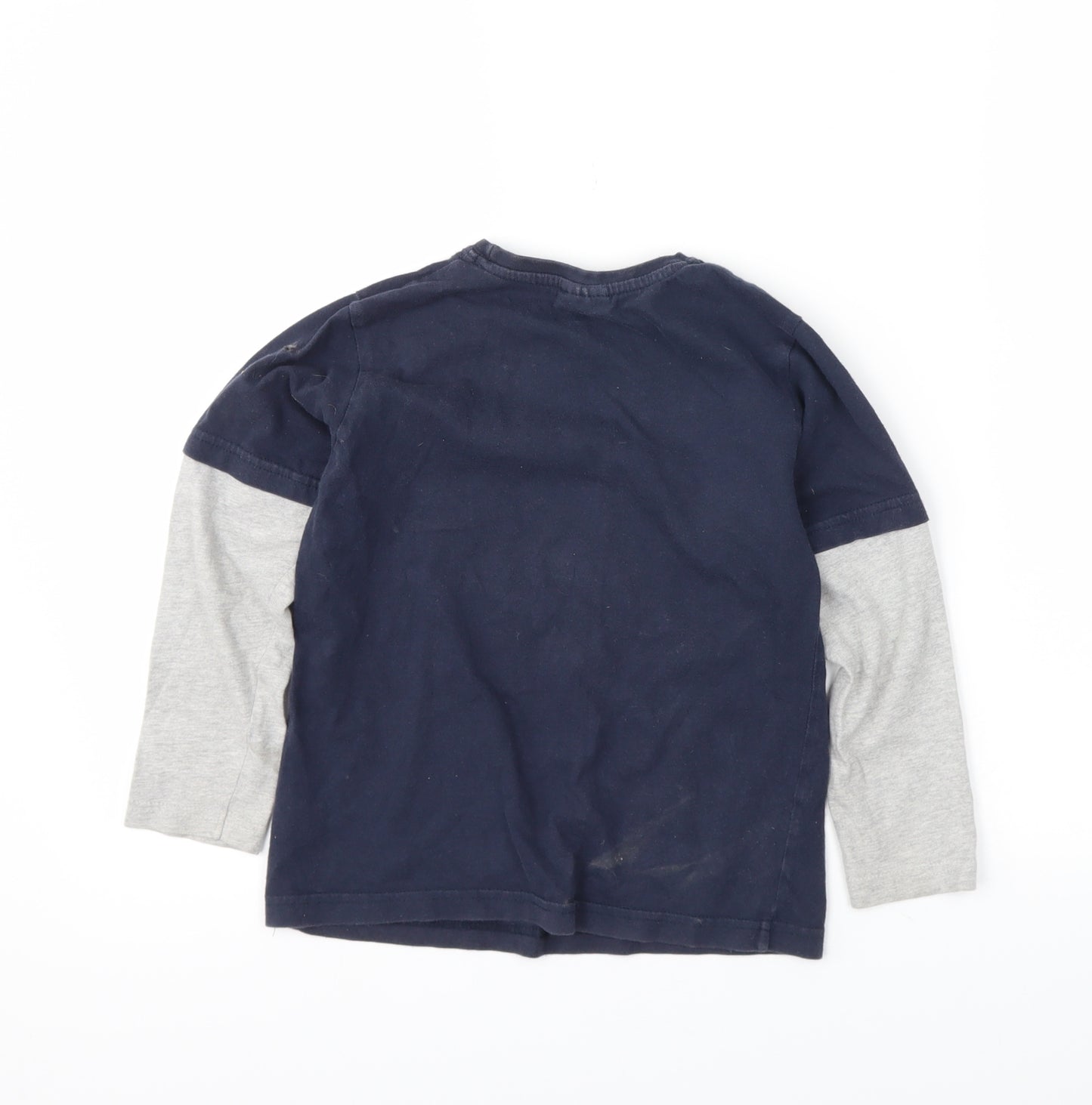 Preworn Boys Blue   Basic T-Shirt Size 6 Years