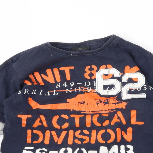 Preworn Boys Blue   Basic T-Shirt Size 6 Years