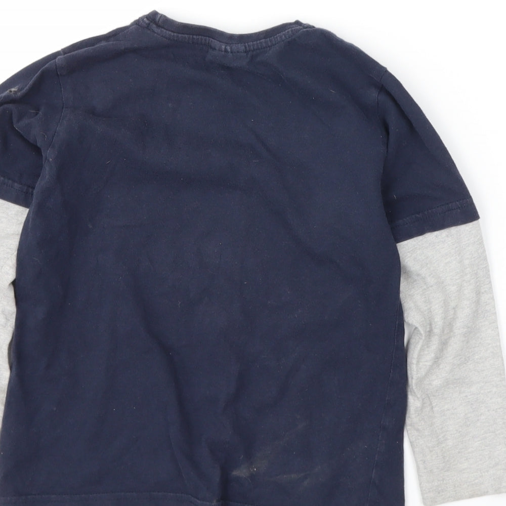 Preworn Boys Blue   Basic T-Shirt Size 6 Years