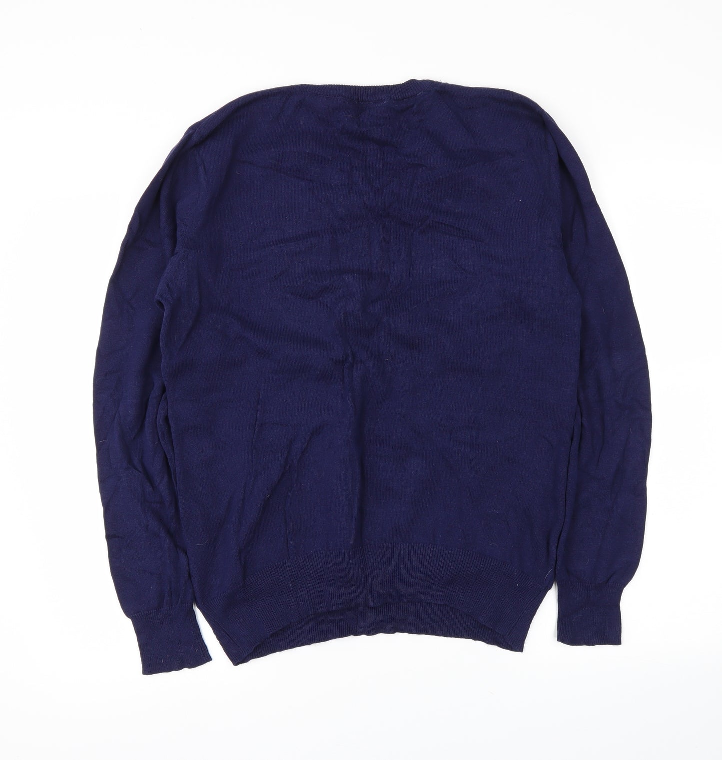 circa 81 Mens Blue Argyle/Diamond  Pullover Jumper Size S