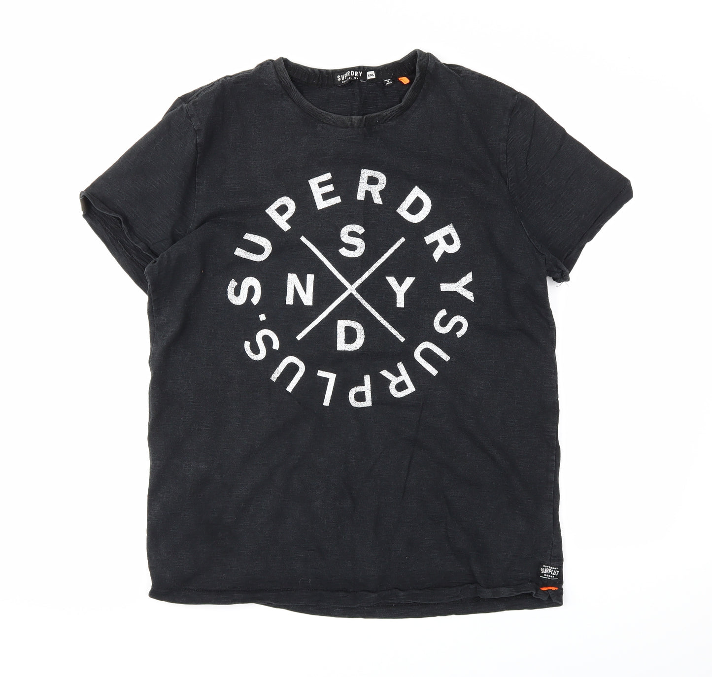 Superdry Mens Black    T-Shirt Size 2XL