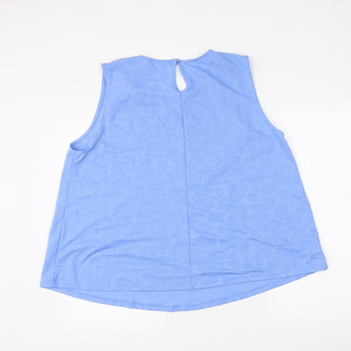 Authentic Womens Blue   Basic Tank Size 22