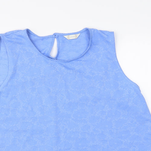 Authentic Womens Blue   Basic Tank Size 22