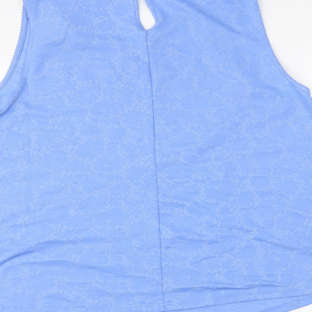 Authentic Womens Blue   Basic Tank Size 22