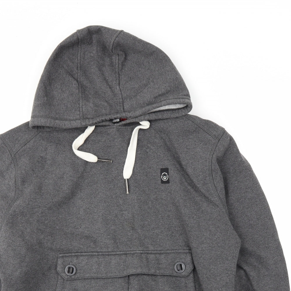 Duck and Cover Womens Grey   Pullover Hoodie Size 2XL