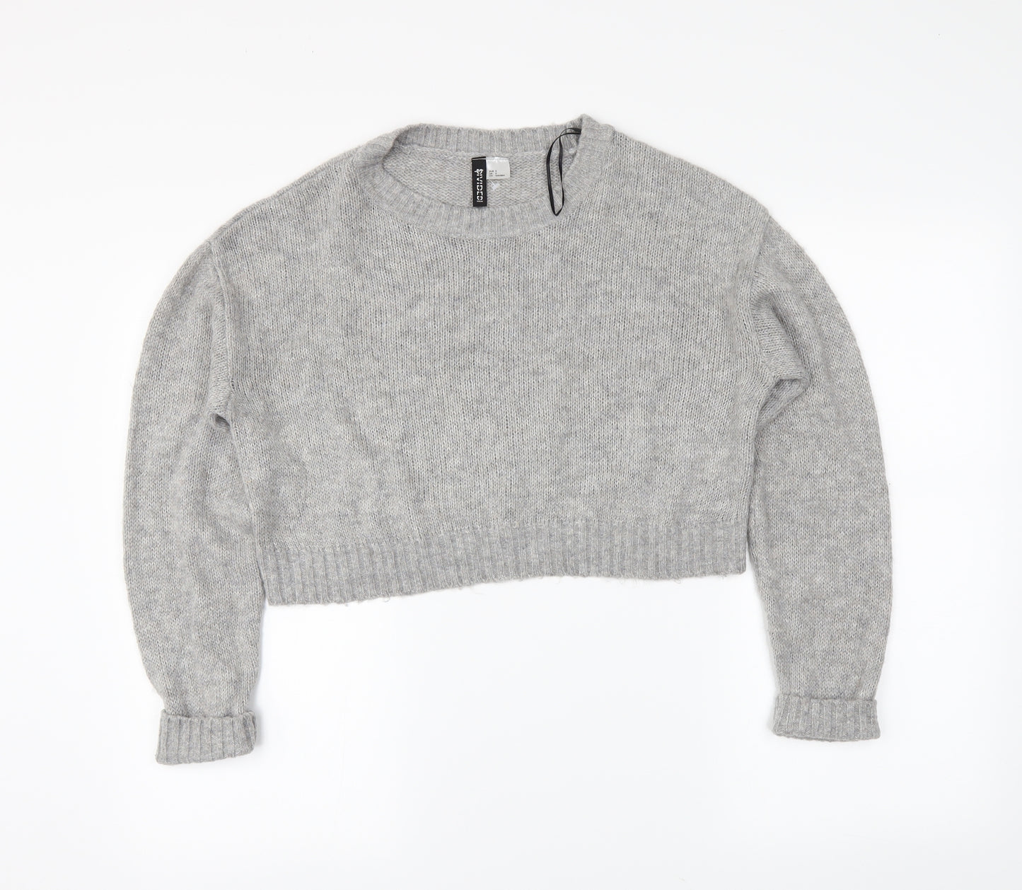 H&M Womens Grey   Pullover Jumper Size S