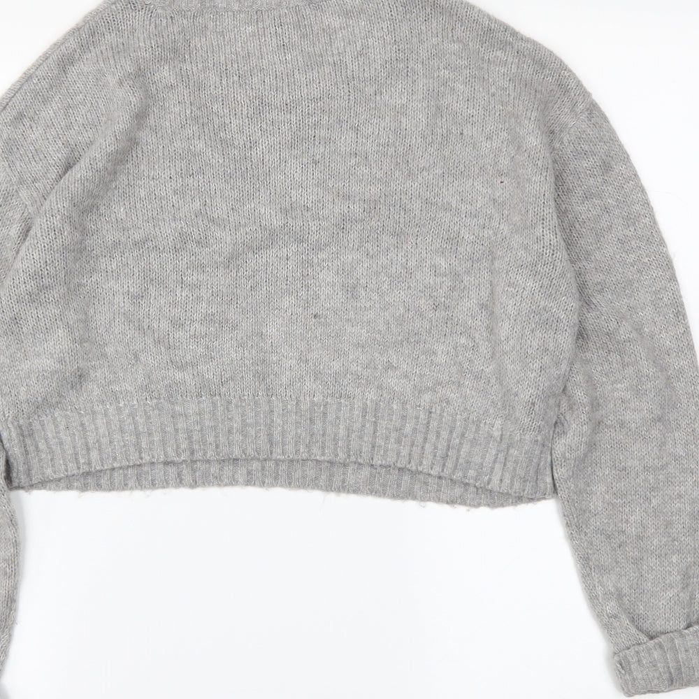 H&M Womens Grey   Pullover Jumper Size S