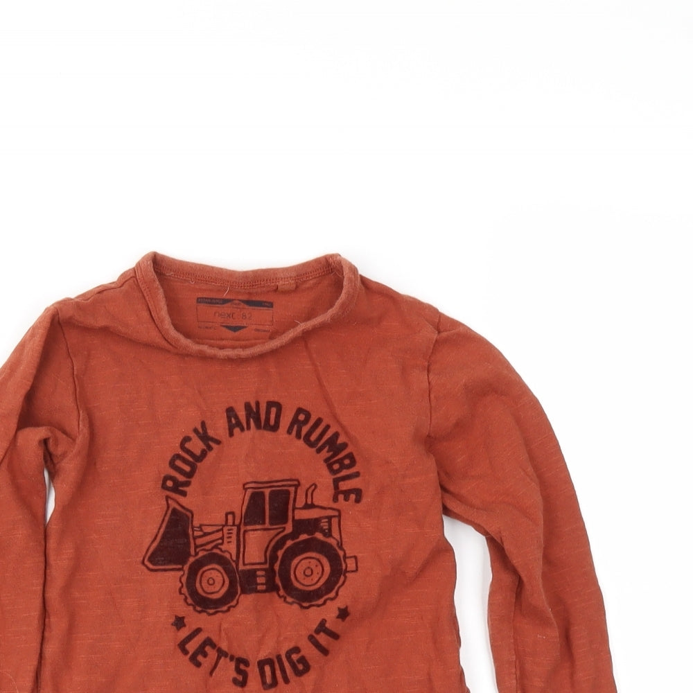 NEXT Boys Brown   Basic T-Shirt Size 2-3 Years