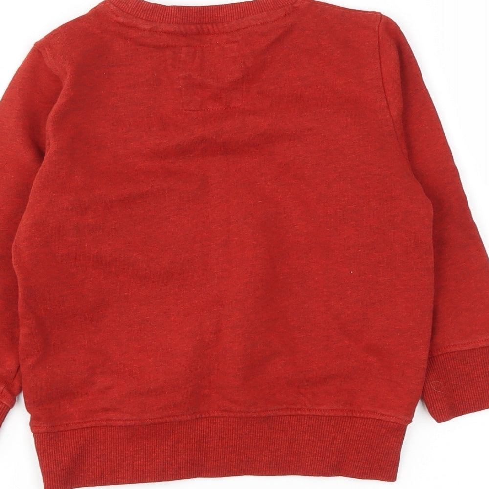 NEXT Boys Red   Pullover Sweatshirt Size 2-3 Years
