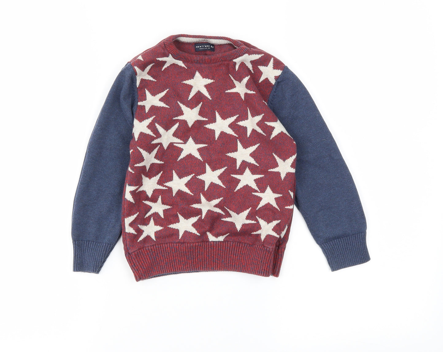 NEXT Boys Red   Pullover Jumper Size 2-3 Years