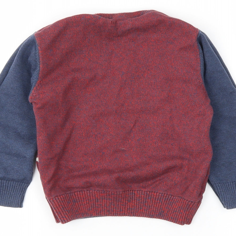 NEXT Boys Red   Pullover Jumper Size 2-3 Years