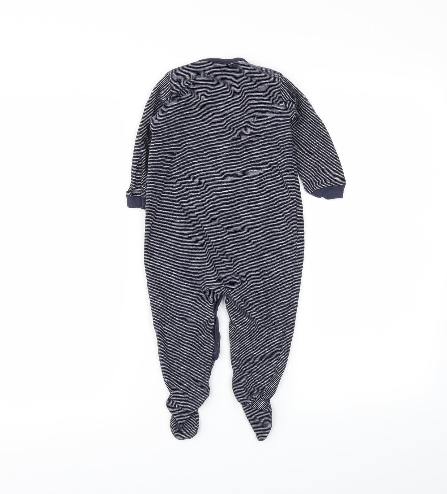 NEXT Baby Blue Striped  Babygrow One-Piece Size 12-18 Months