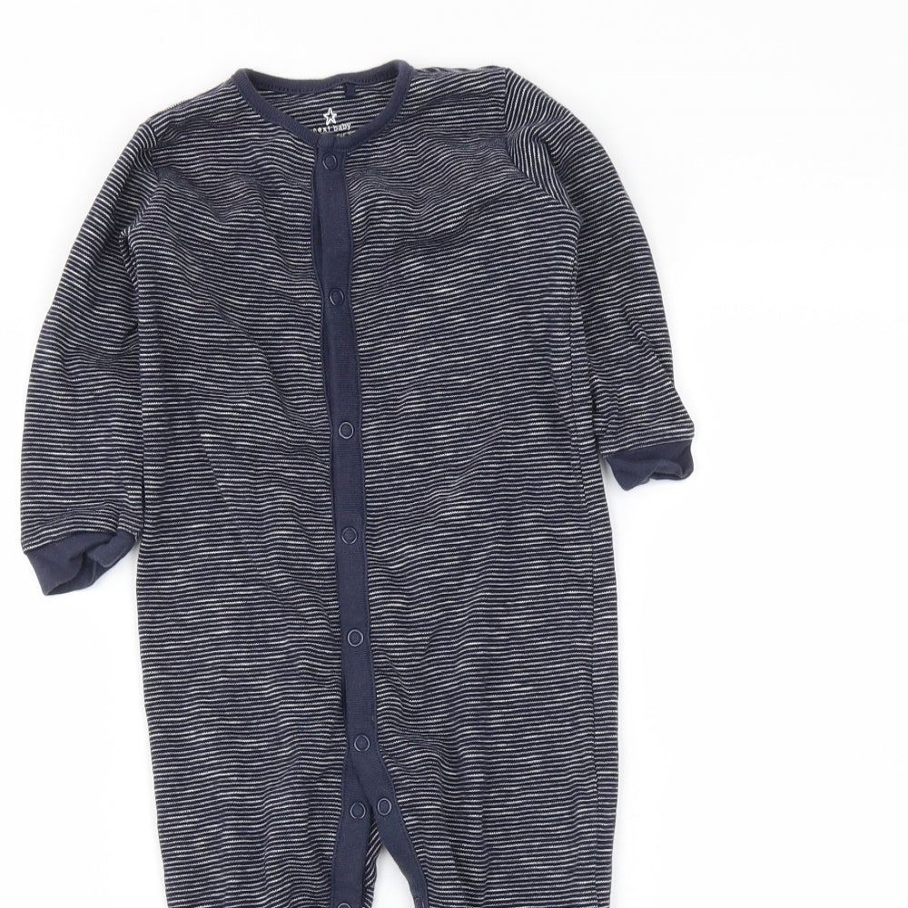 NEXT Baby Blue Striped  Babygrow One-Piece Size 12-18 Months