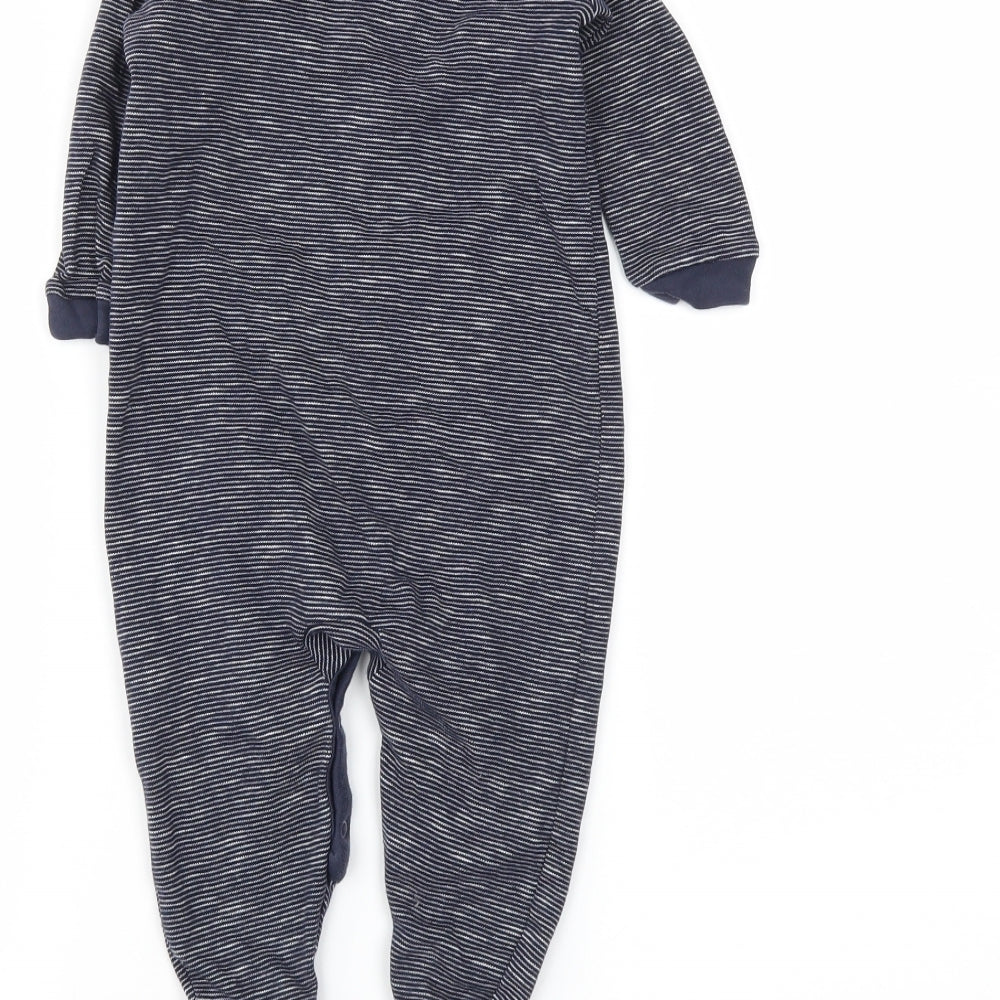 NEXT Baby Blue Striped  Babygrow One-Piece Size 12-18 Months