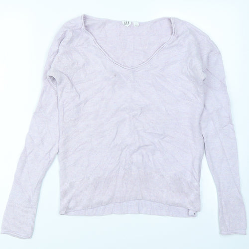 Gap Womens Purple  Knit Pullover Jumper Size XS