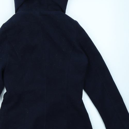Atmosphere Womens Blue   Overcoat Coat Size 8