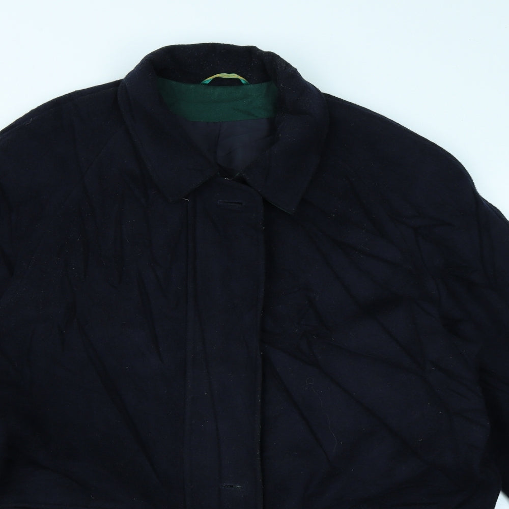 Canda Womens Blue   Overcoat Coat Size 14