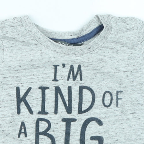 Primark Baby Grey   Basic T-Shirt Size 9-12 Months