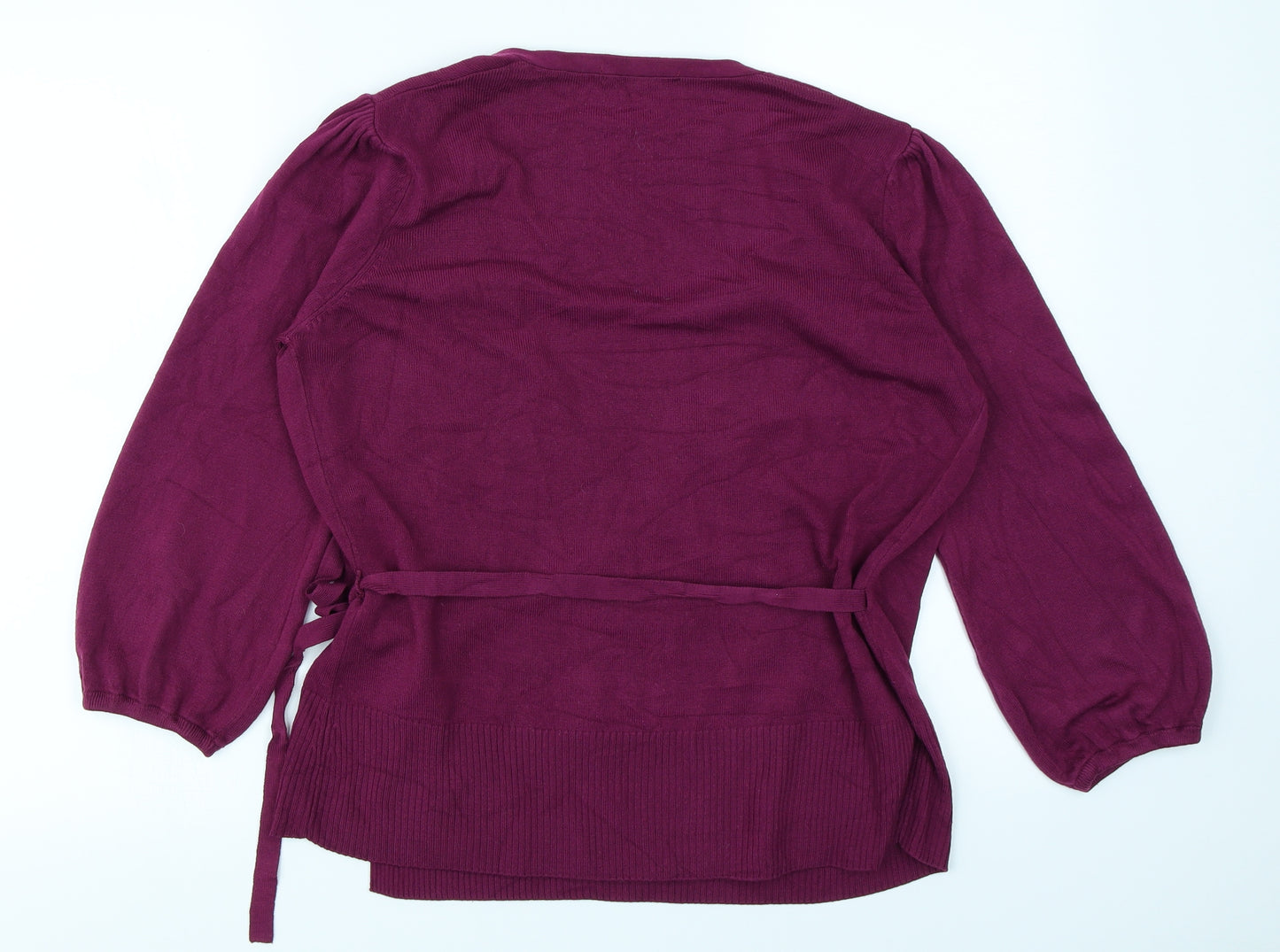 Marks and spencer  Womens Purple   Wrap Jumper Size 16