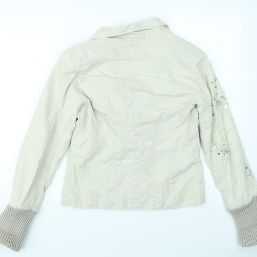 VILA Womens Beige   Jacket Blazer Size M