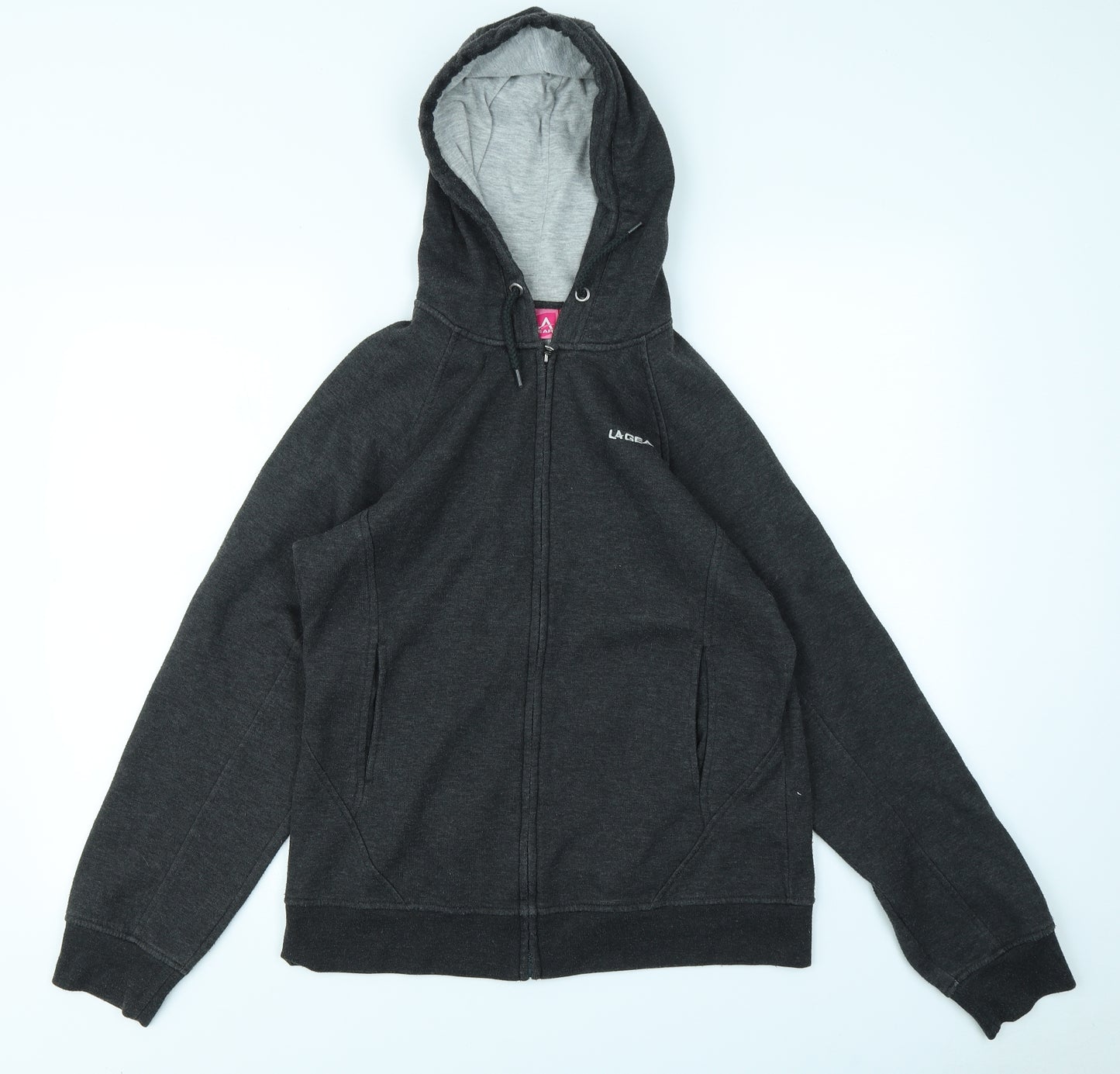 LA Gear Womens Grey   Full Zip Hoodie Size 12
