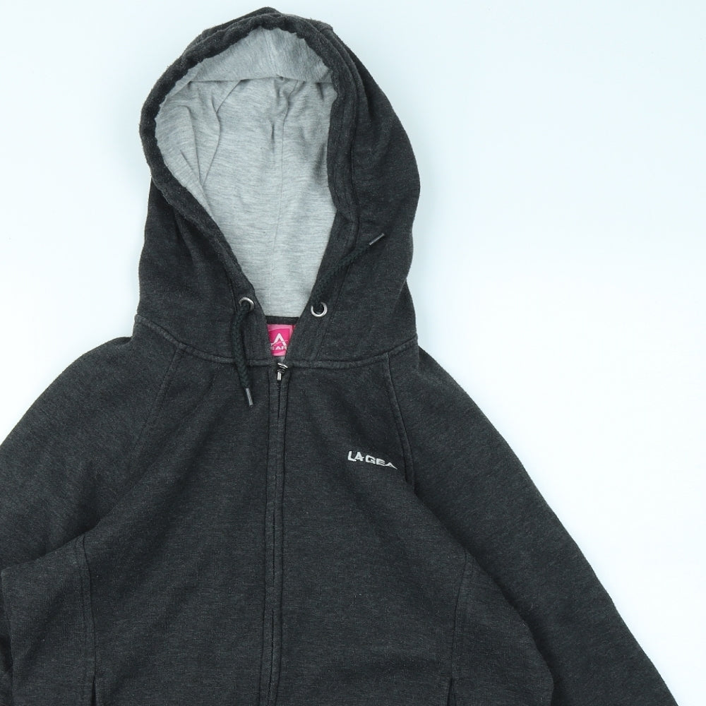LA Gear Womens Grey   Full Zip Hoodie Size 12