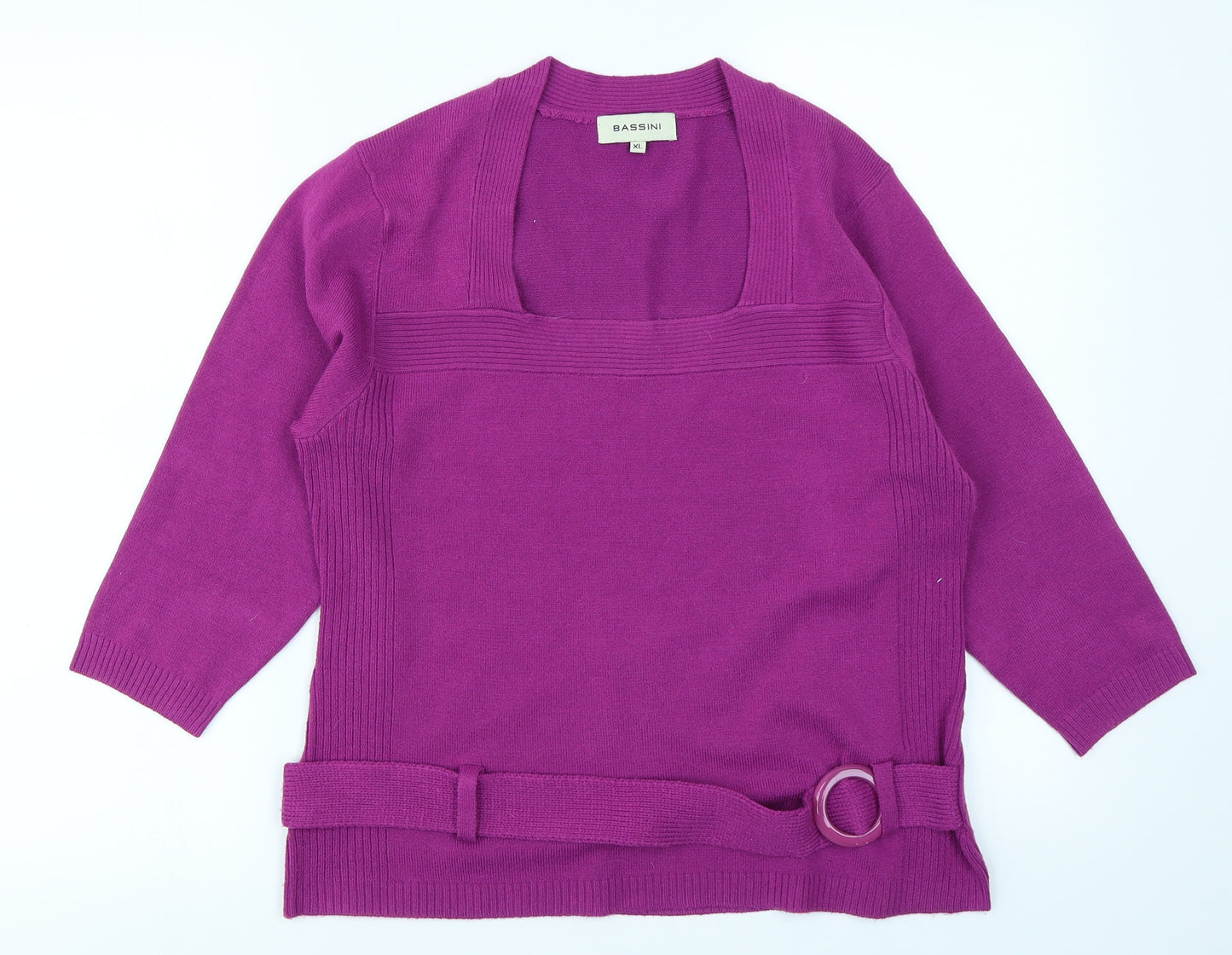 BASSINI Womens Purple   Pullover Jumper Size XL