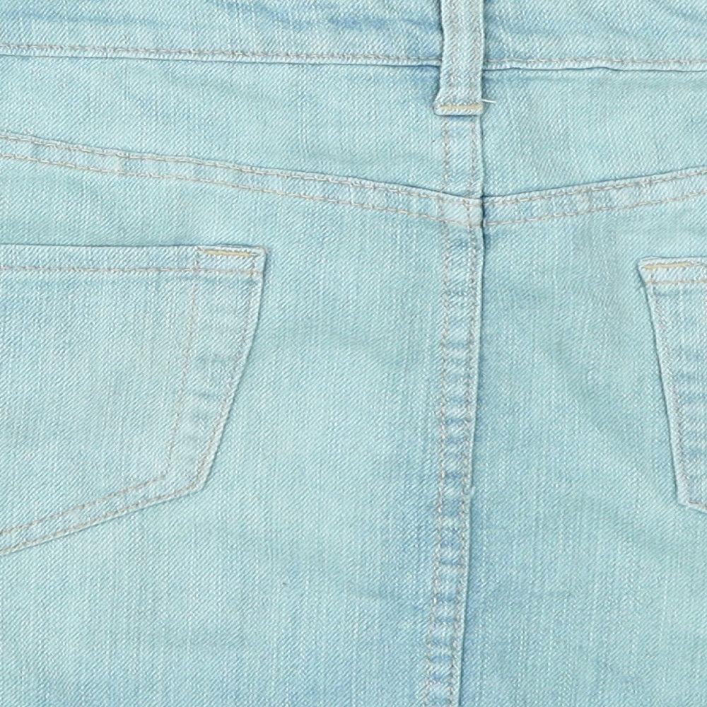 Cotton On Womens Blue  Denim Mini Skirt Size 10
