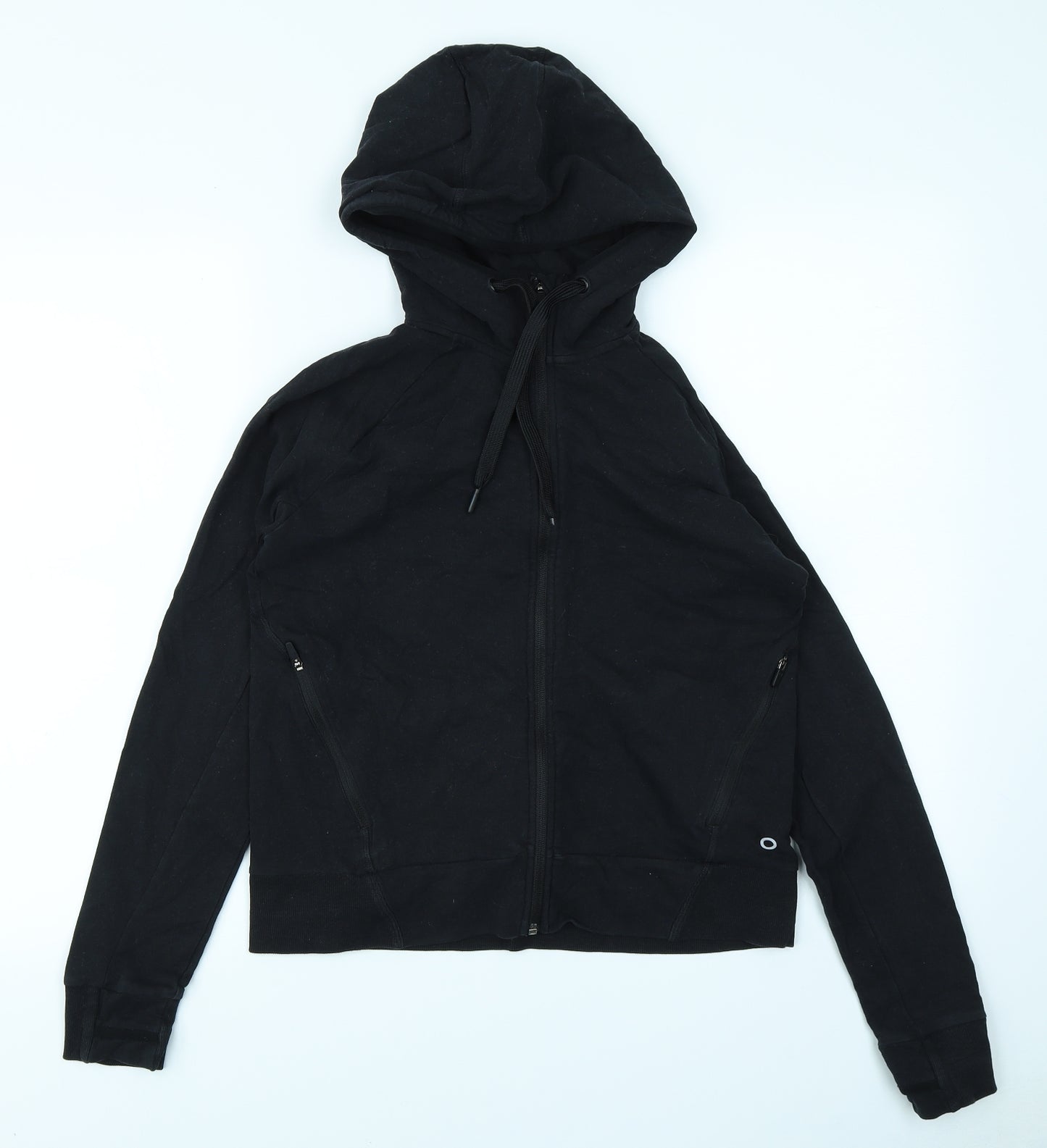 Marks & Spencer Womens Black   Full Zip Hoodie Size 8