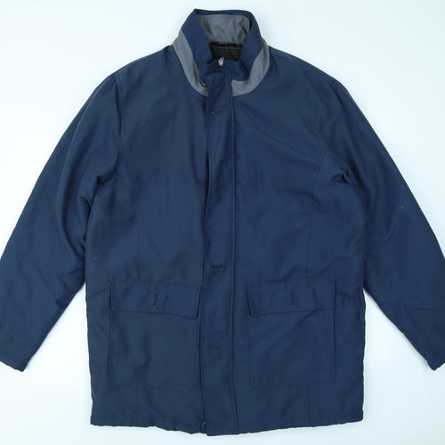 Premier Man Mens Blue   Rain Coat Coat Size M