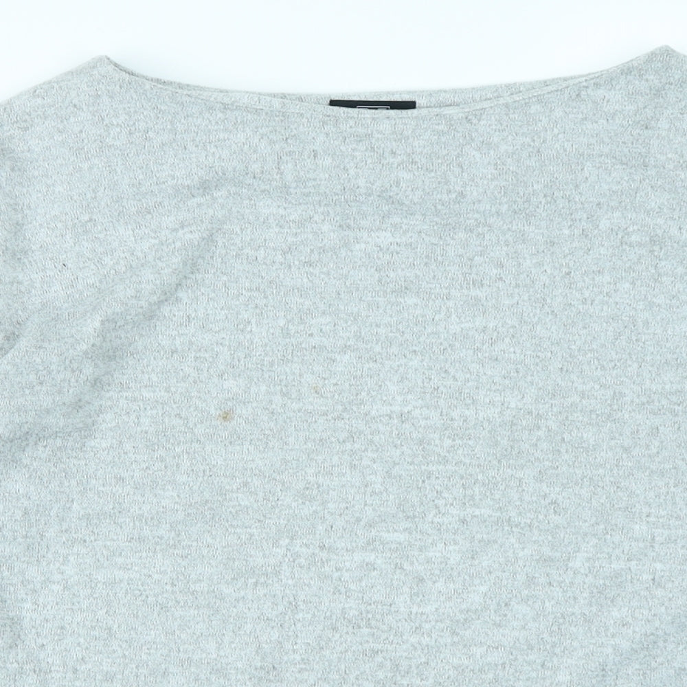 F&F Womens Grey   Basic T-Shirt Size 8