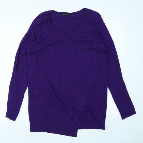 M&S Collection Womens Purple  Knit Pullover Jumper Size 12
