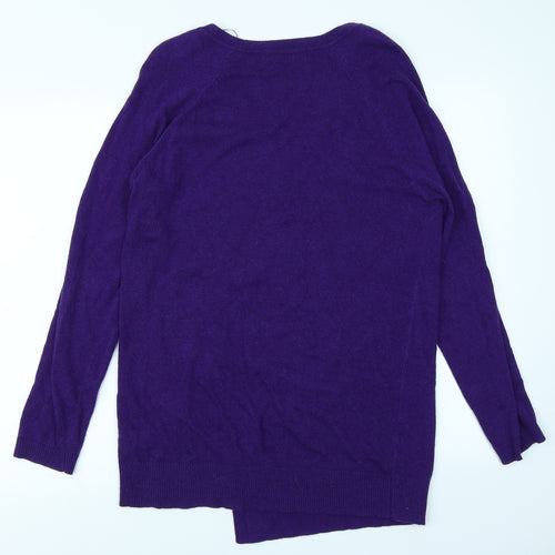 M&S Collection Womens Purple  Knit Pullover Jumper Size 12