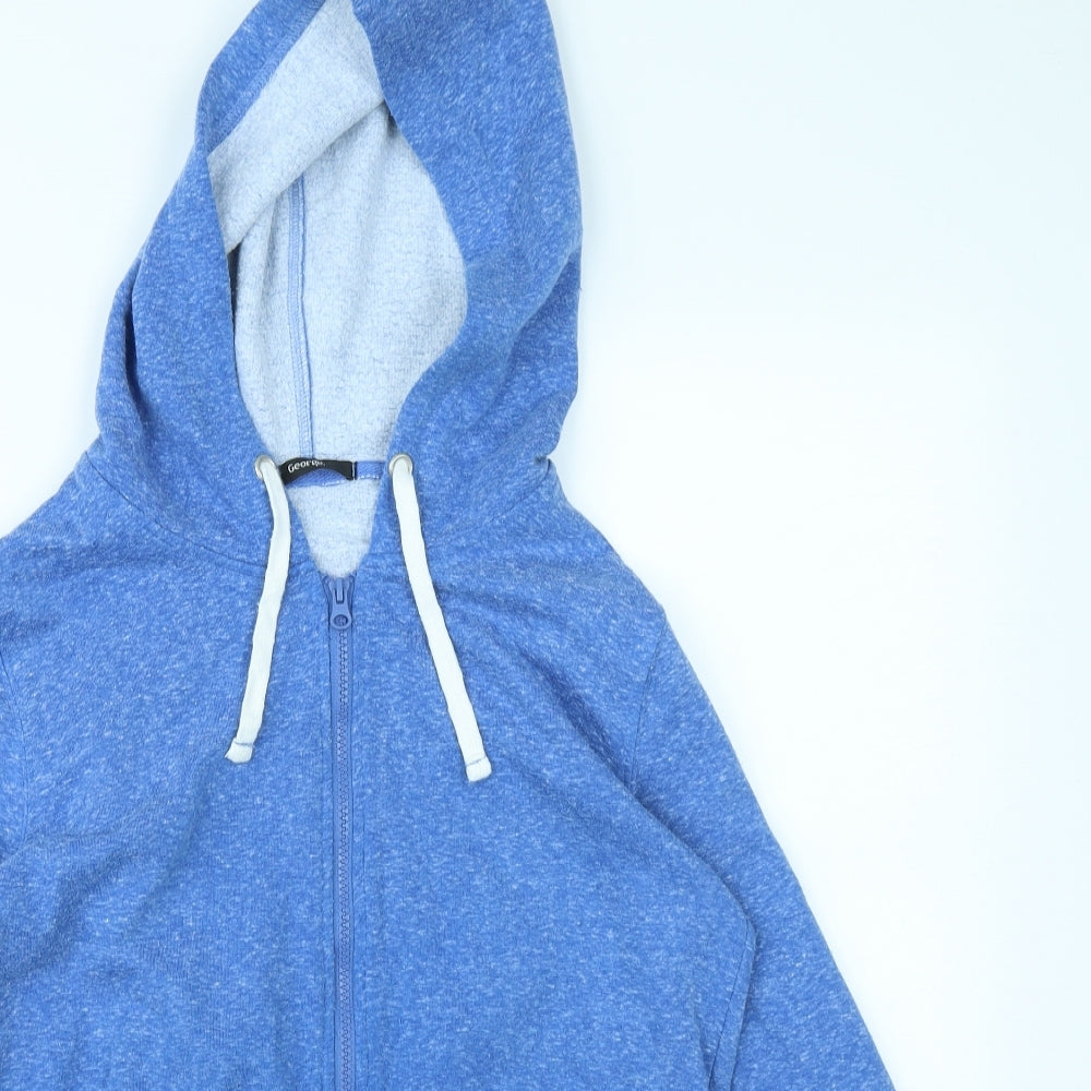 George Womens Blue   Full Zip Hoodie Size 12