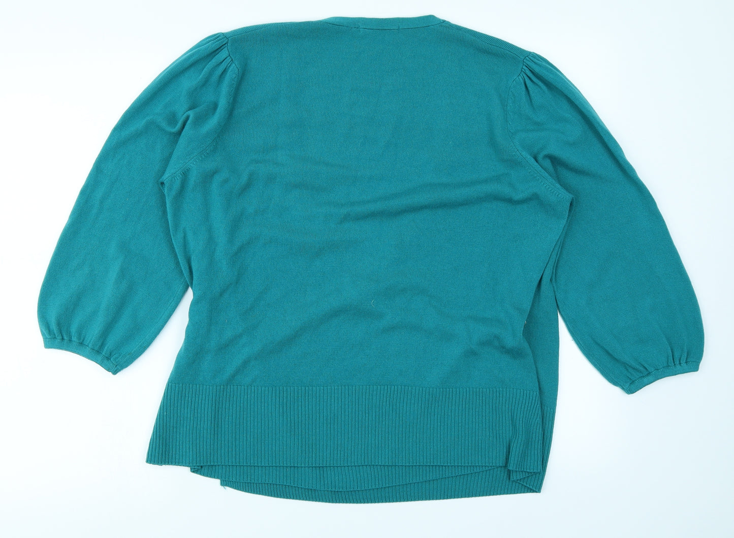 Marks & Spencer Womens Green  Knit Cardigan Jumper Size 20