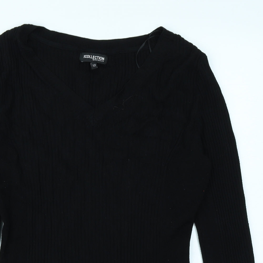 The Collection Womens Black   Pullover Jumper Size 12