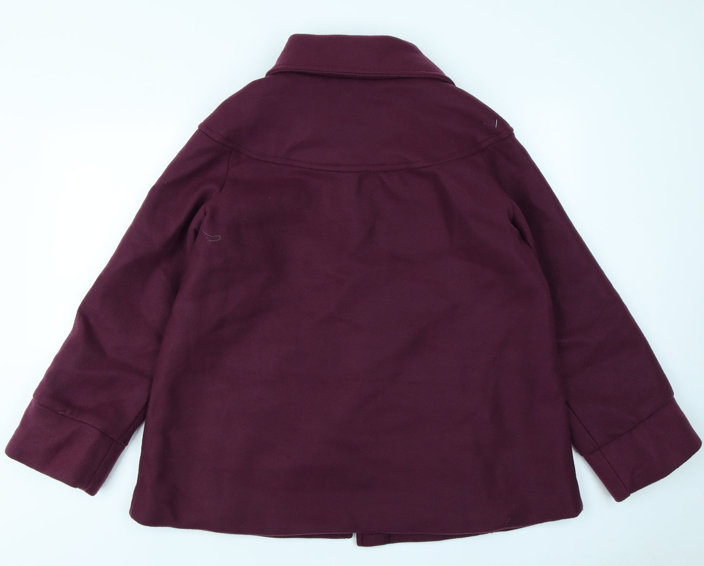 Anne De Lancay Womens Purple   Overcoat Coat Size 10
